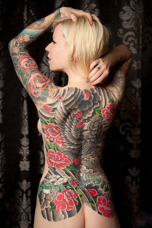 tattoo body Japanese female full