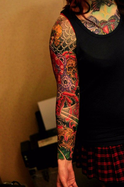 Black Background Nautical tattoo sleeve | Best Tattoo Ideas Gallery