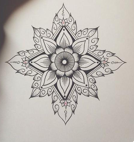 Mandala Dotwork tattoo sketch | Best Tattoo Ideas Gallery
