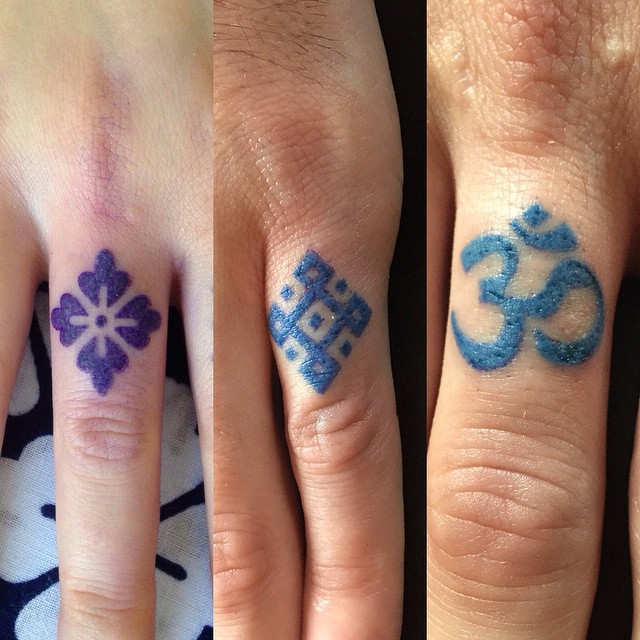 Finger Tattoo Symbols