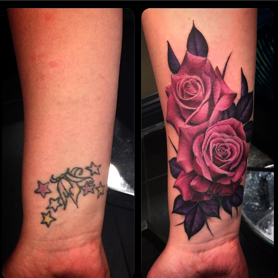 Rose Cover Up Tattoos | Best Tattoo Ideas Gallery