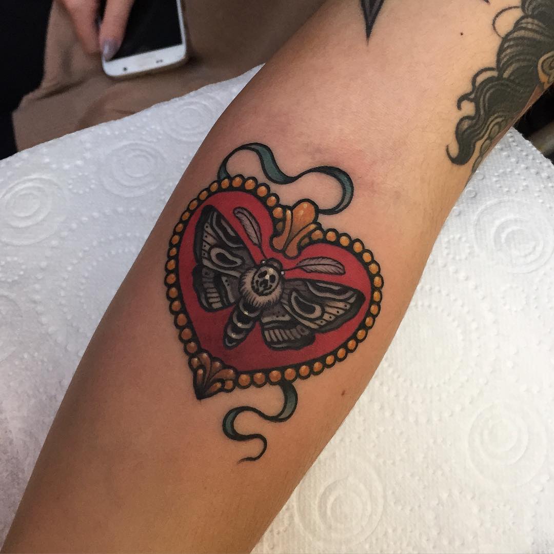 Heart With Butterfly Tattoo Best Tattoo Ideas Gallery