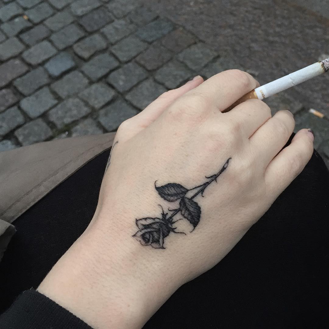 Black Rose Tattoo Hand Best Tattoo Ideas