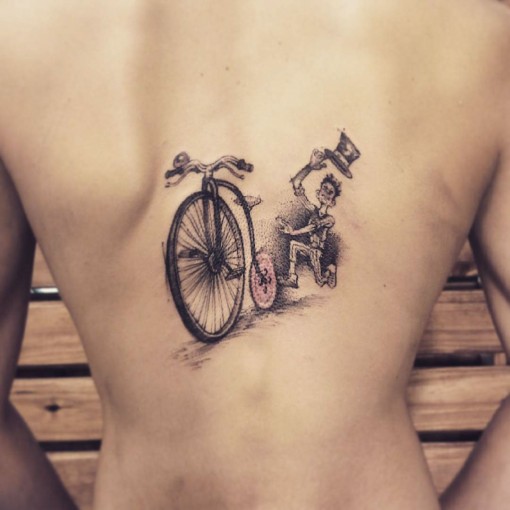 Chasing Bicycle Tattoo | Best Tattoo Ideas Gallery