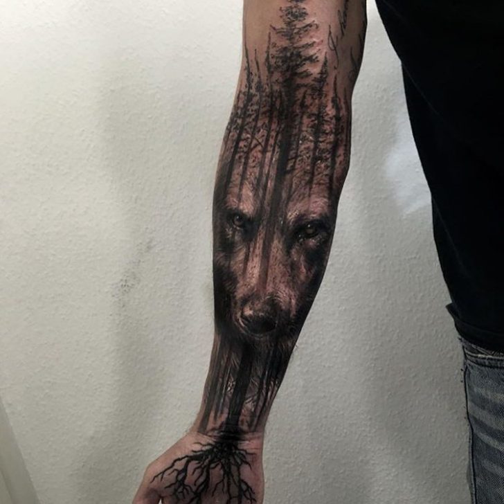 Forest Wolf Tattoo Sleeve | Best Tattoo Ideas Gallery