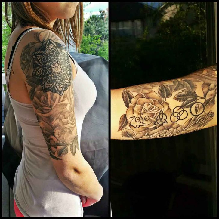 Mandala Half Sleeve Tattoo on Shoulder | Best Tattoo Ideas Gallery
