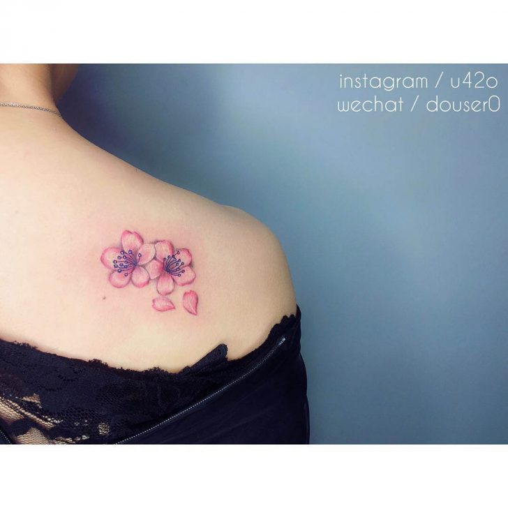 Pink Cherry Blossom Tattoo | Best Tattoo Ideas Gallery