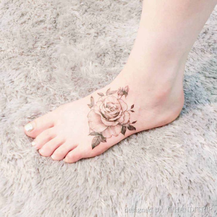 Vintage Rose Tattoo 51