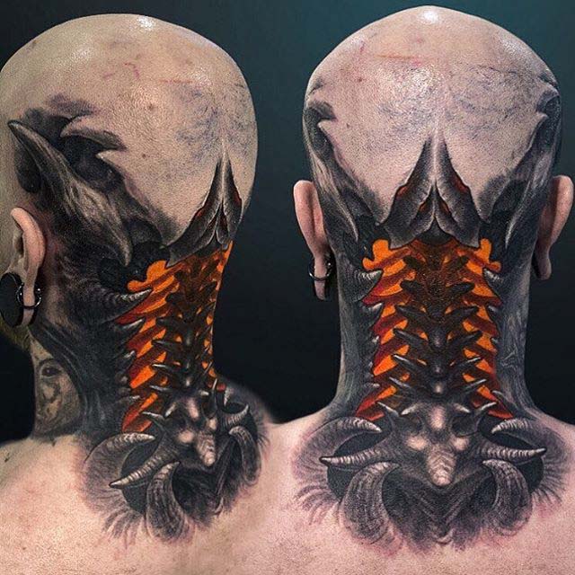 Biomechanical Neck Tattoo | Best Tattoo Ideas Gallery