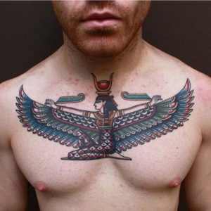 Isis Tattoo on Chest | Best Tattoo Ideas Gallery