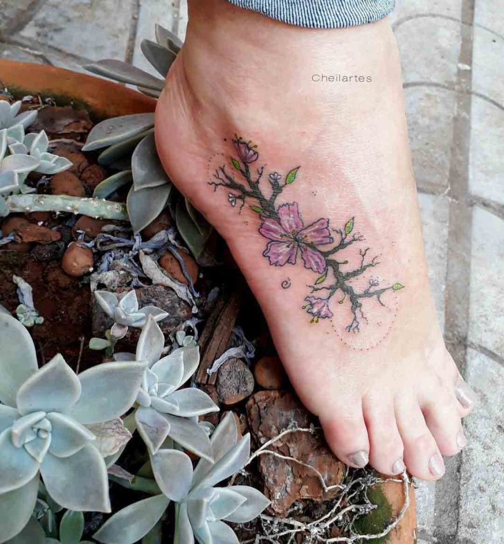Flower Foot Tattoo | Best Tattoo Ideas Gallery