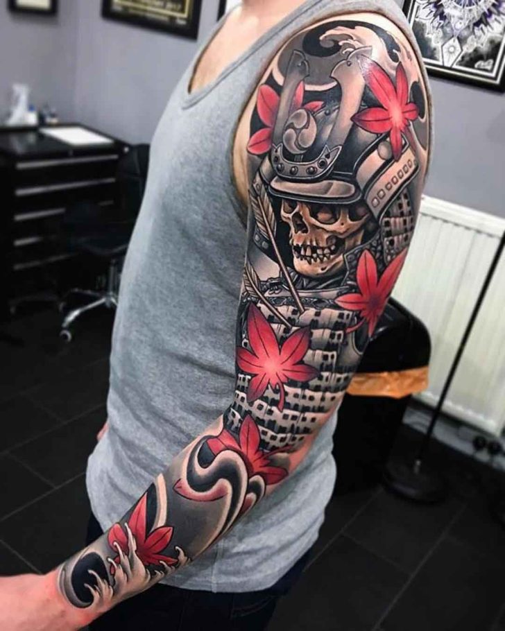 Samurai Skeleton Tattoo Sleeve | Best Tattoo Ideas Gallery