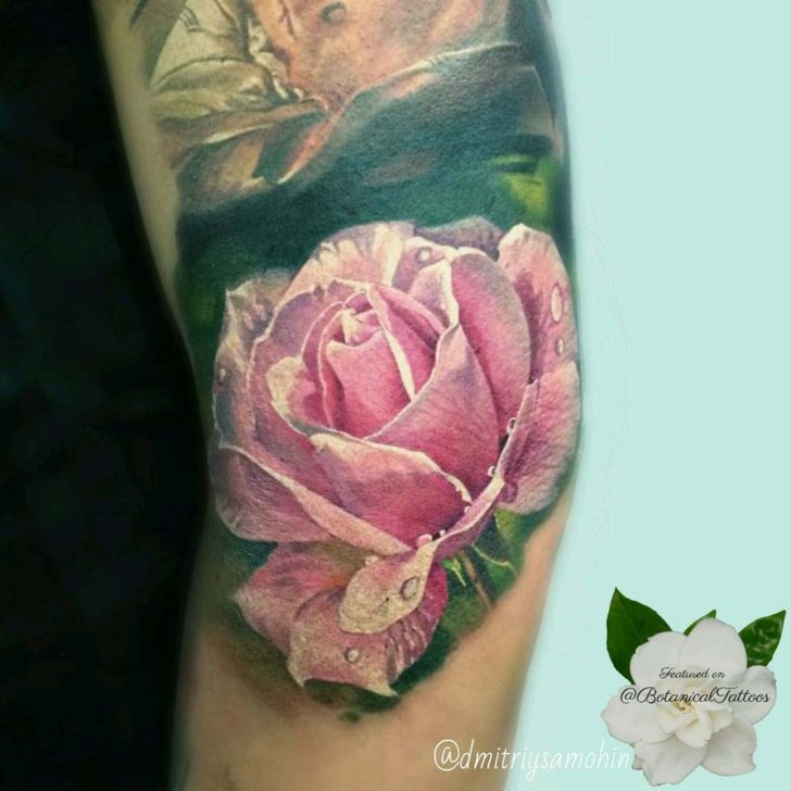 51 Real Pink Rose Tattoos | Best Tattoo Ideas Gallery
