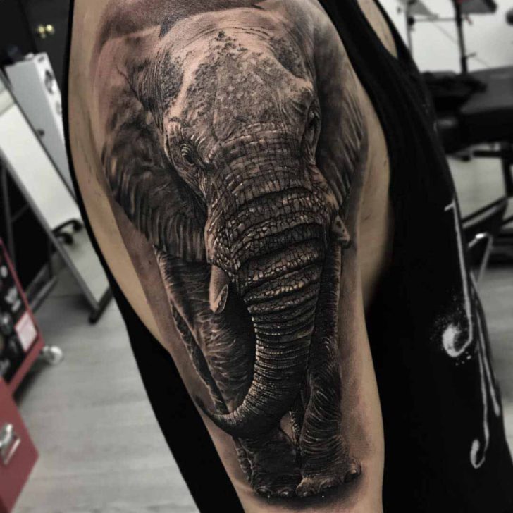 Realistic Elephant Tattoo | Best Tattoo Ideas Gallery