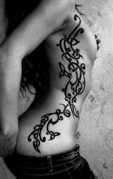 Body side hot girl tribal tattoo - Best Tattoo Ideas Gallery