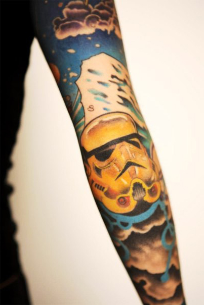 Elbow Empire Trooper Star Wars tattoo