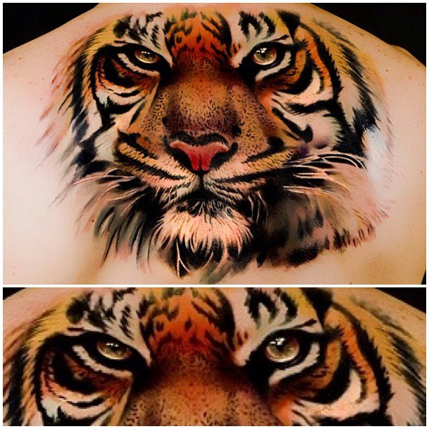 Eyes of Tiger realistic tattoo - Best Tattoo Ideas Gallery