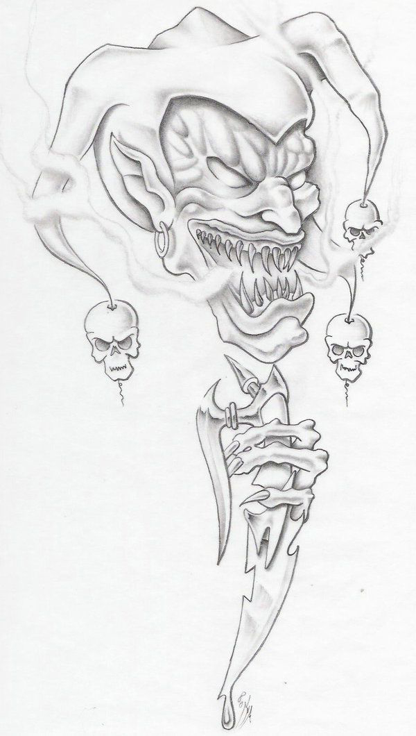 Goblin Evil Clown tattoo idea - Best Tattoo Ideas Gallery