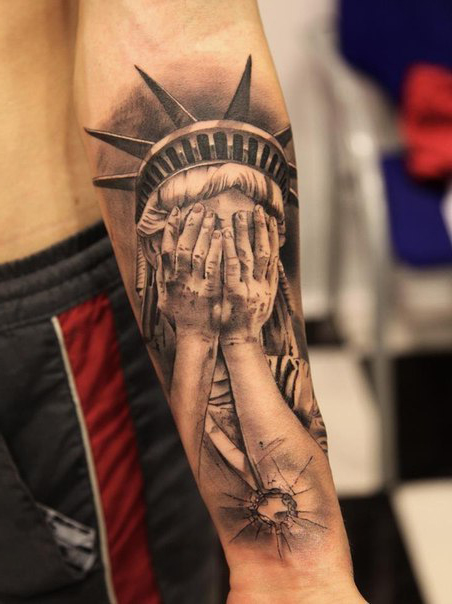Crying Liberty Chicano tattoo - Best Tattoo Ideas Gallery