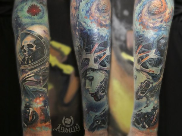 Dead Space tattoo sleeve