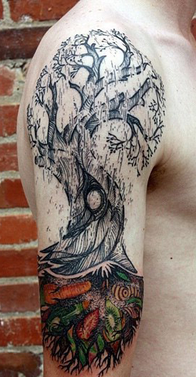 Fertile Oak Graphic tattoo idea