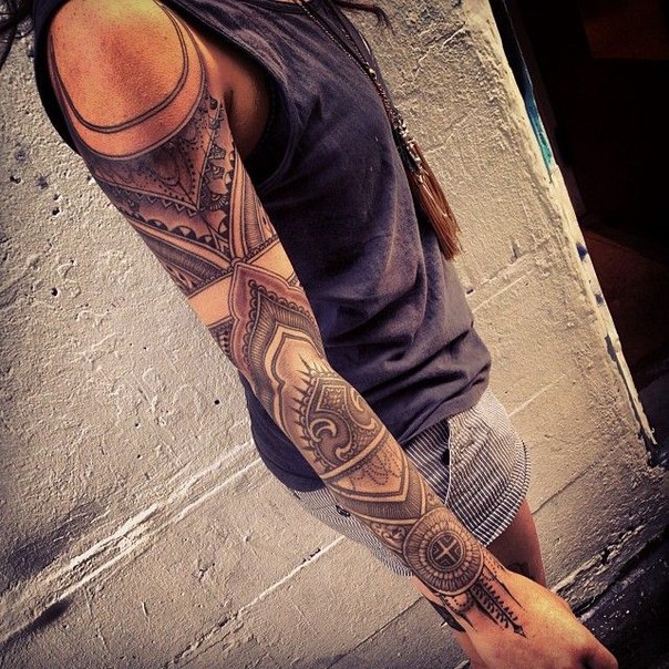Looks Like Henna tattoo sleeve - Best Tattoo Ideas Gallery