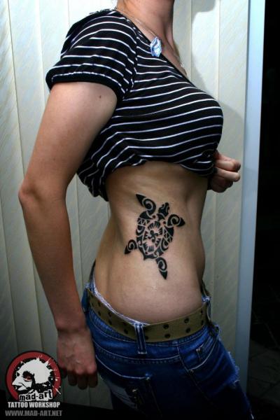 Maori Tribal Turtle tattoo by Mad-art Tattoo