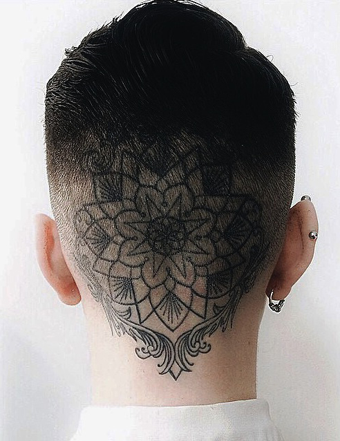 Plain Mandala Head tattoo - Best Tattoo Ideas Gallery
