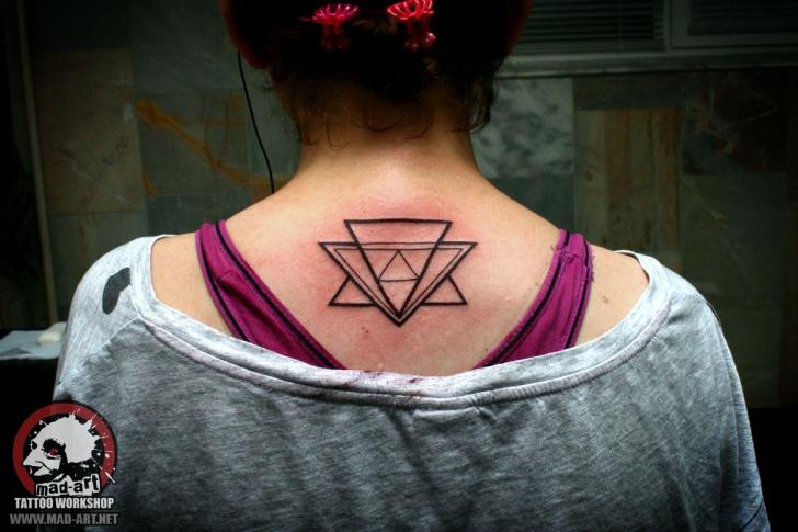 Several Line Triangles tattoo by Mad-art Tattoo