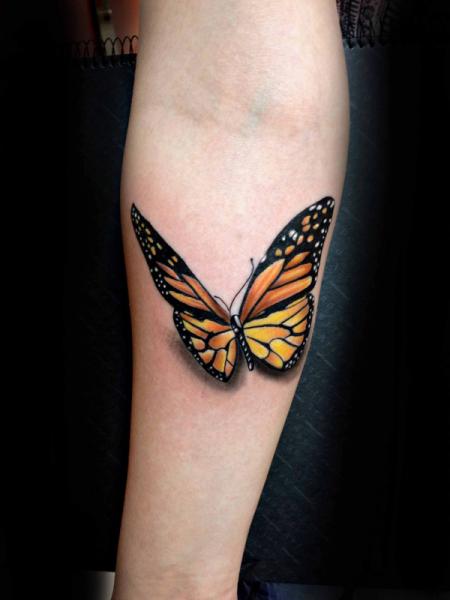 Arm Butterfly tattoo by Resul Odabaş