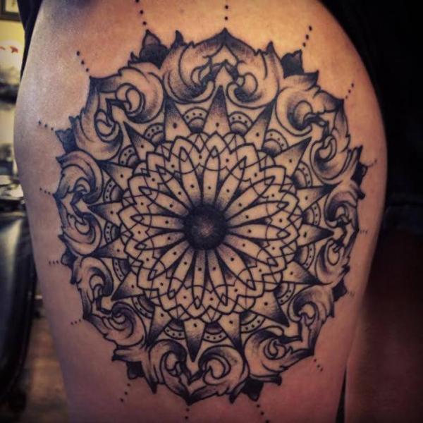 Baroque Mandala tattoo by Sarah B Bolen
