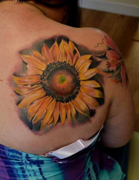 Blade Sunflower tattoo by Piranha Tattoo Supplies