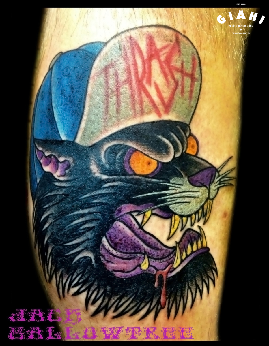 Bully Panther tattoo by Jack Gallowtree
