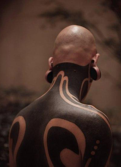 Giant Back Blackwork tattoo