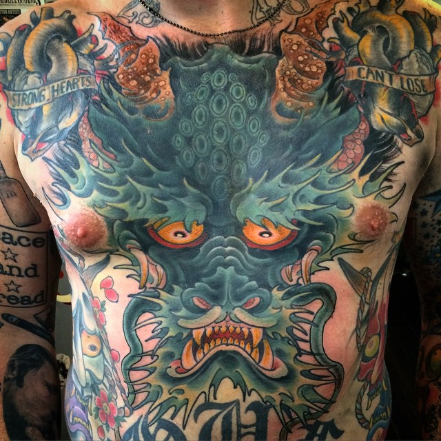 Heres looking at you Dragon by Larry Brogan TattooNOW