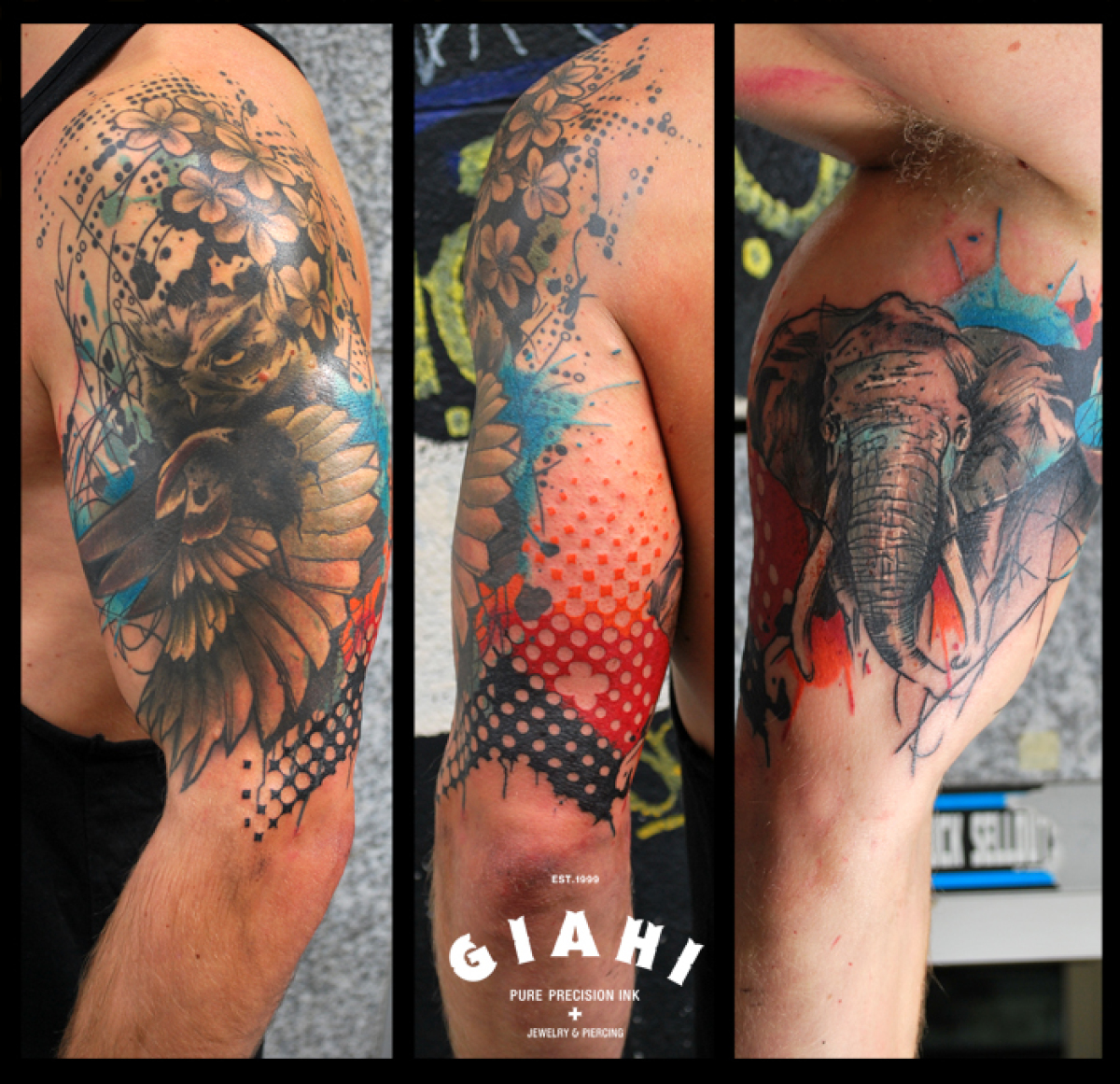 Trippy  Elephant tattoo design Owls drawing Elephant tattoo