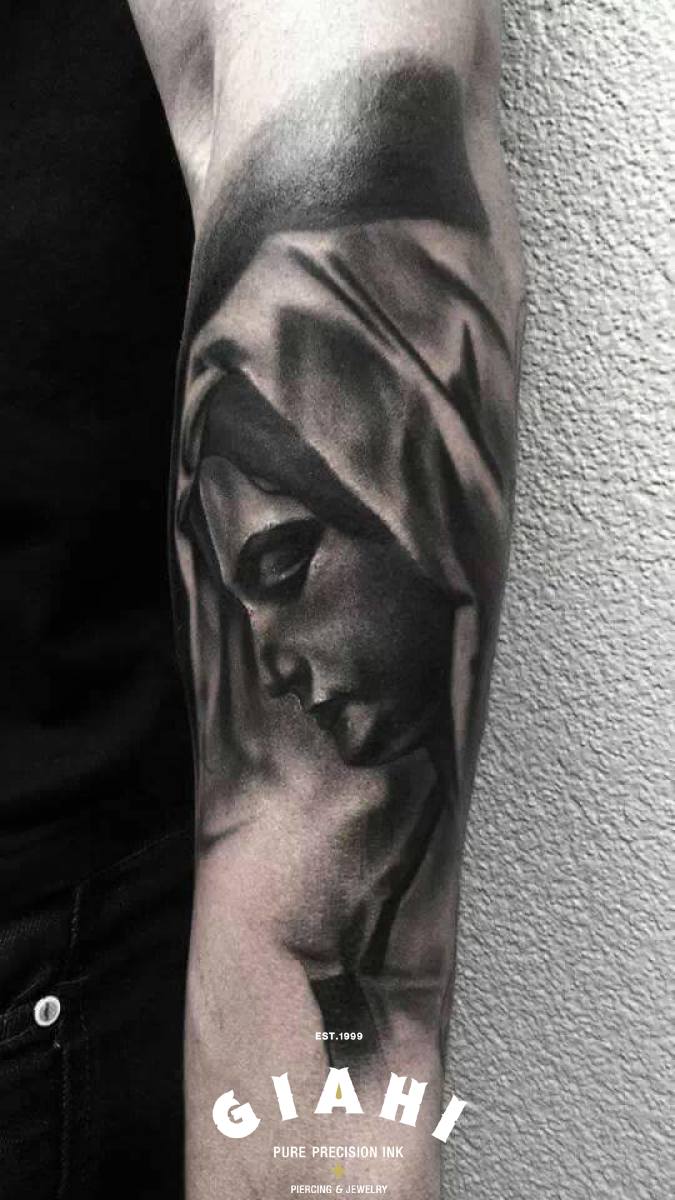 Sad Maria tattoo by Goran Petrovic