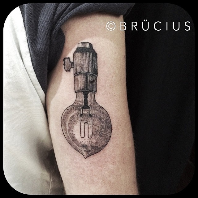 Arm Bulb tattoo