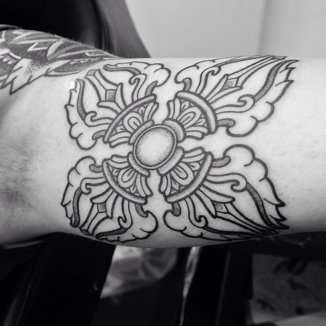 Baroque Emblem on Arm - Best Tattoo Ideas Gallery
