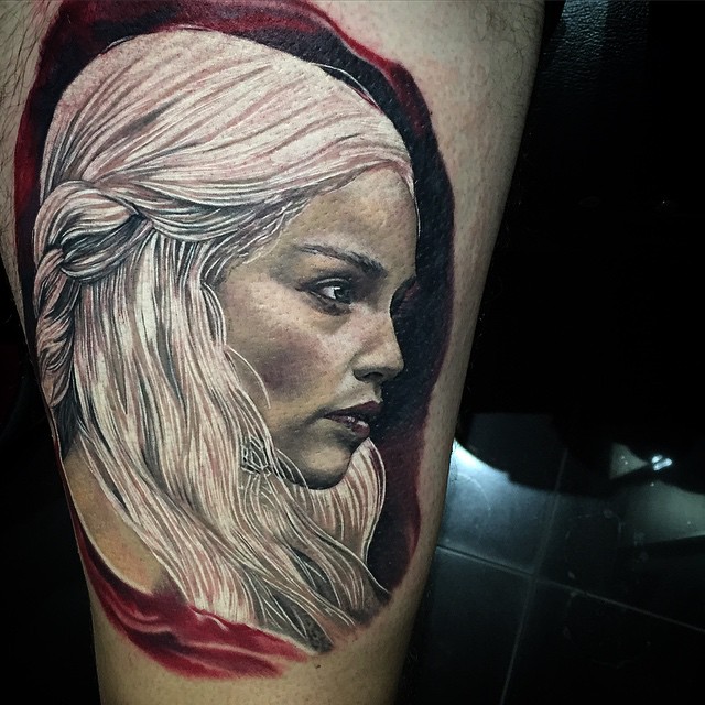 Daenerys Game of Thrones tattoo by Dylan Weber