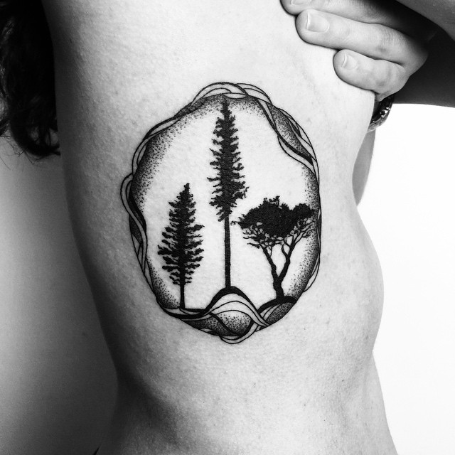 Sphere of Nature tattoo on Body Side