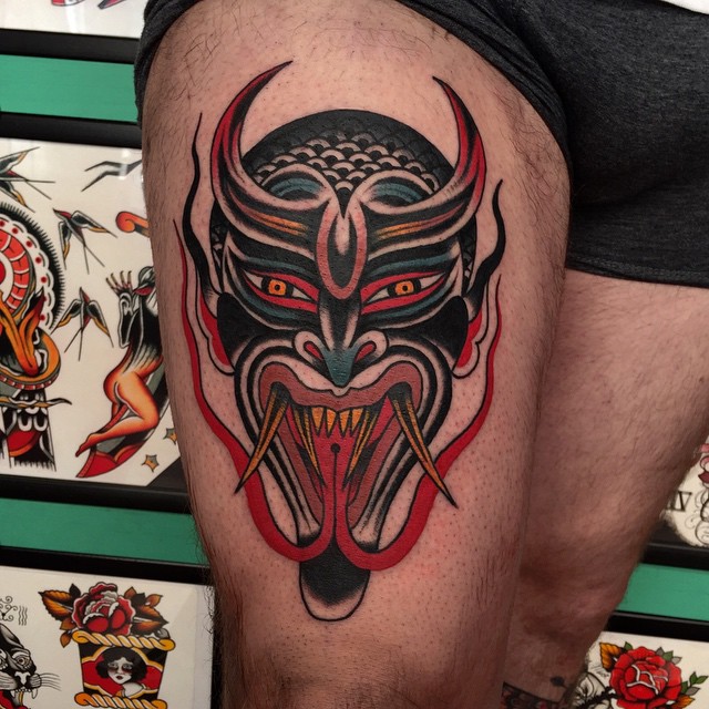 Twin Tongue Demon tattoo - Best Tattoo Ideas Gallery