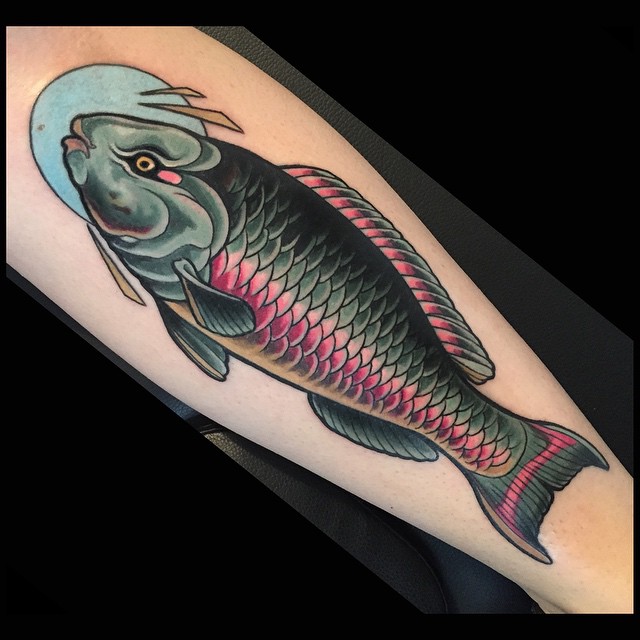 Big Fish Tattoo on Arm
