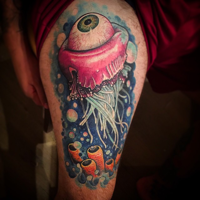 Eye Jellyfish Tattoo