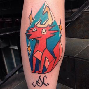 Space Coyote Tattoo - Best Tattoo Ideas Gallery