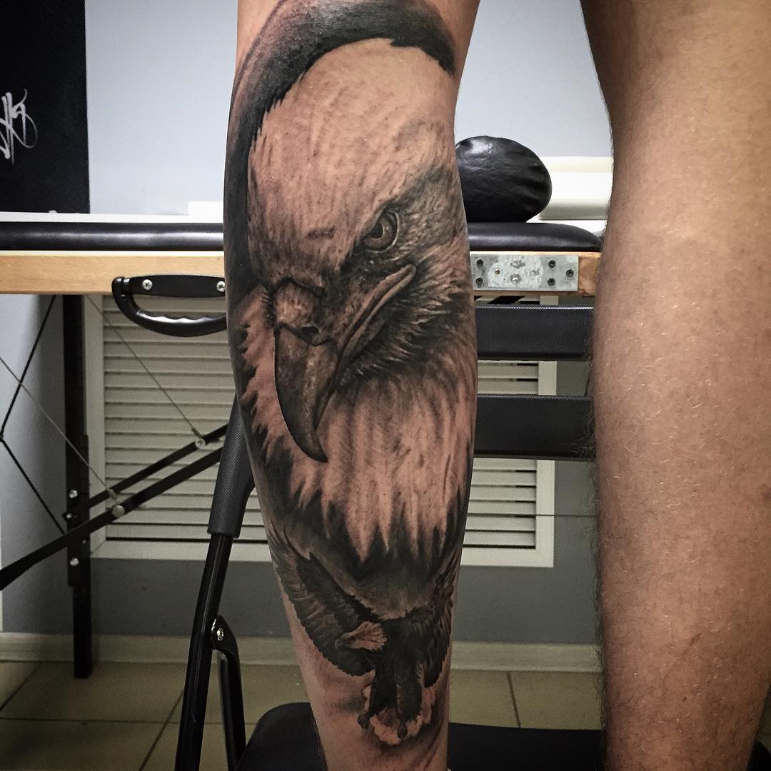 Angry Eagle Tattoo on Arm