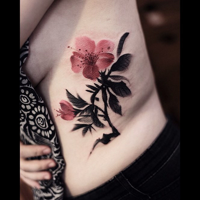 Chinese Ink Painting Tattoo