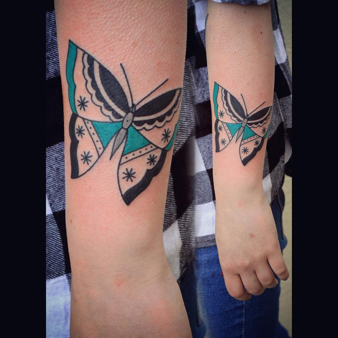 Cool Arm Butterfly Tattoo