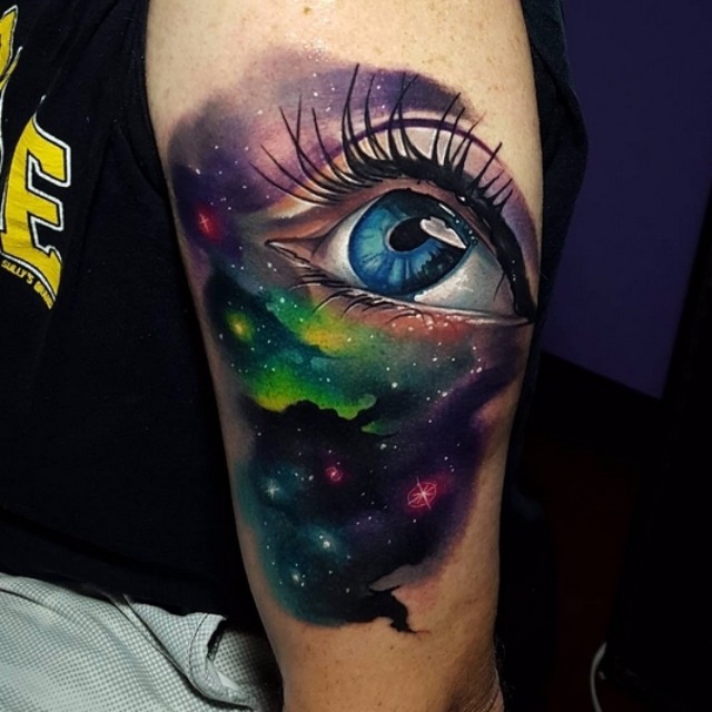 Space Eye Tattoo