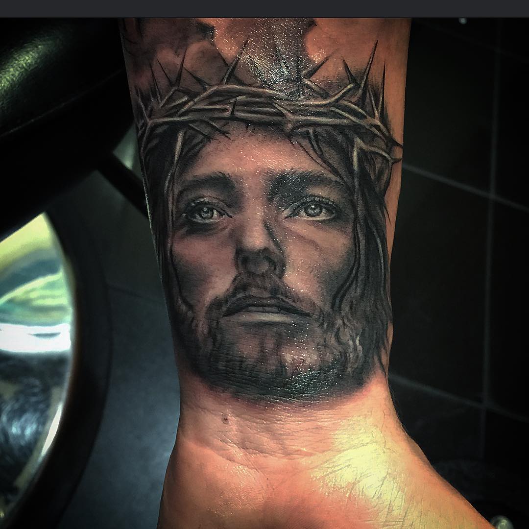 Jesus Tattoo on Wrist